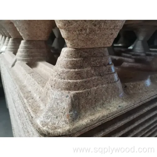 1100X1100mm MDI Glue Compressed Wood Pallet Molded Presswood Pallets for Packaging